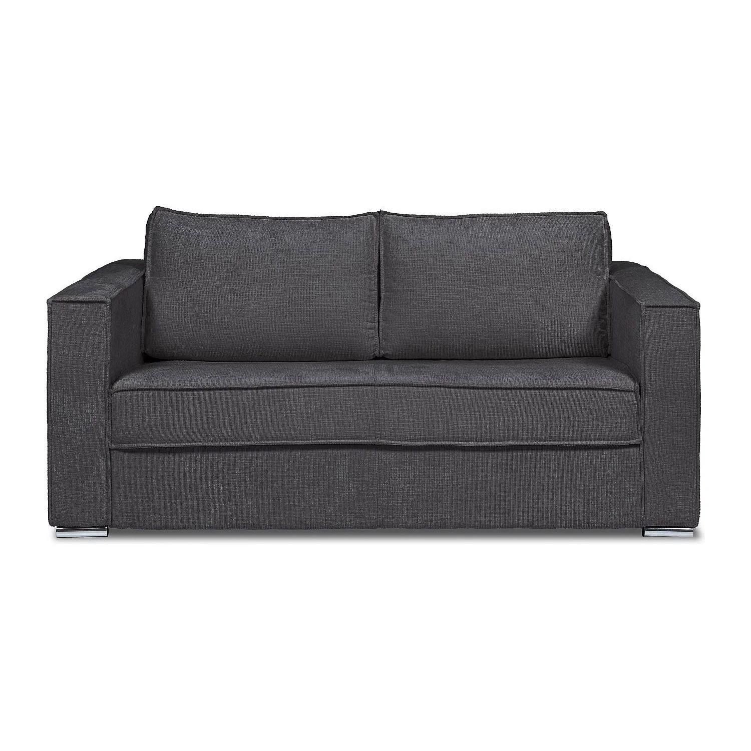 Vente-unique Schlafsofa Loreto Anthrazitgrau 215 cm