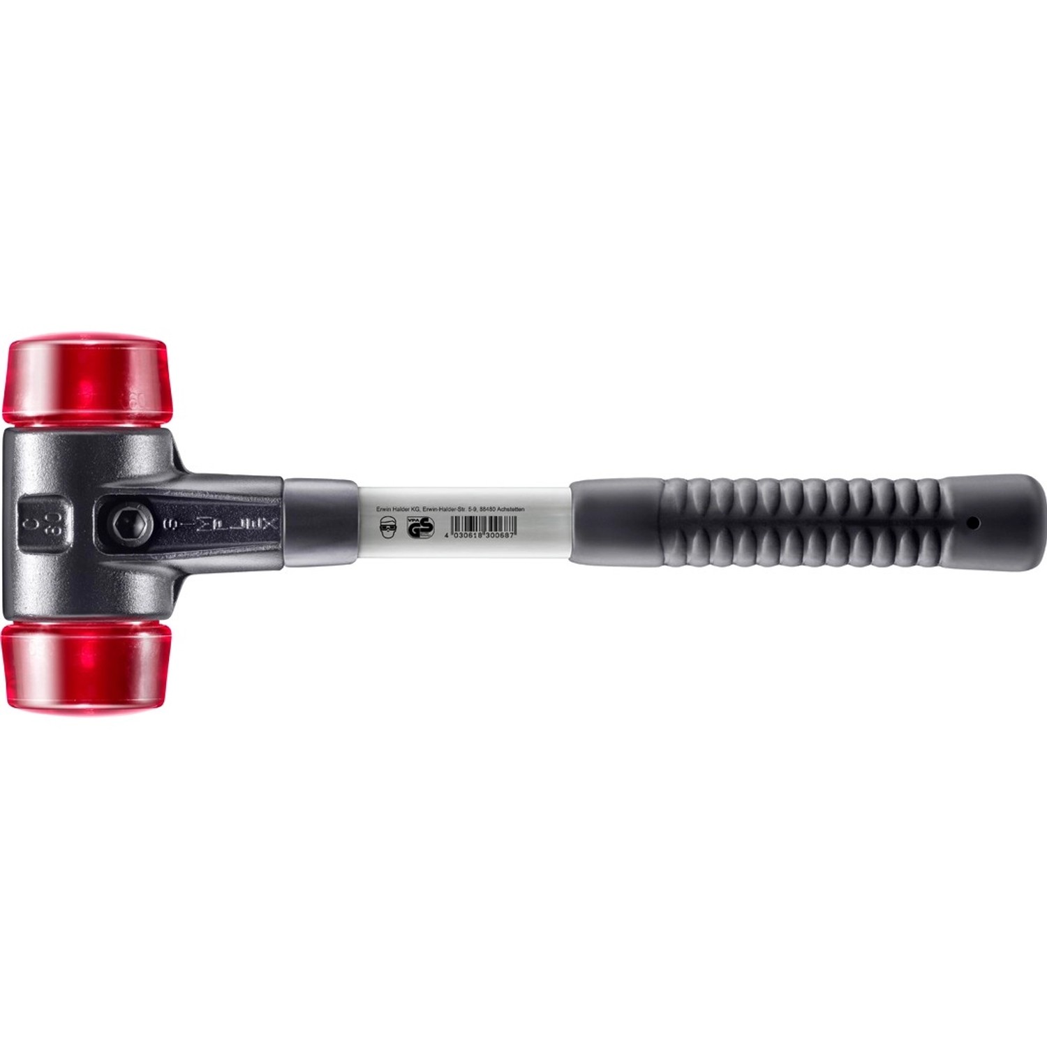 Halder Simplex Schonhammer Ø 60 mm Plastik Rot mit Verstärktem Tempergussge günstig online kaufen