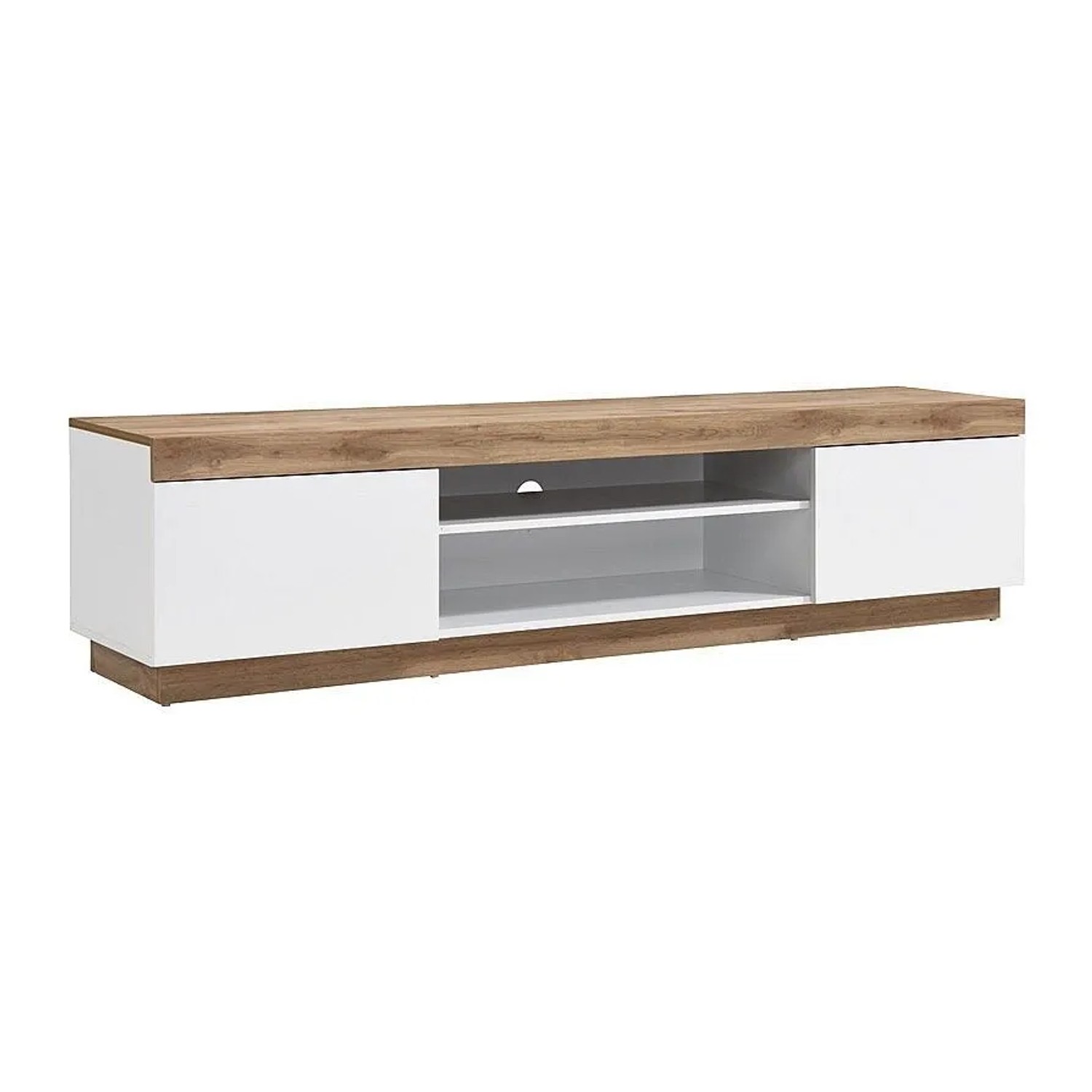 Vente-unique Tv-Board Reniri Naturfarben Hell  Weiß 180 cm