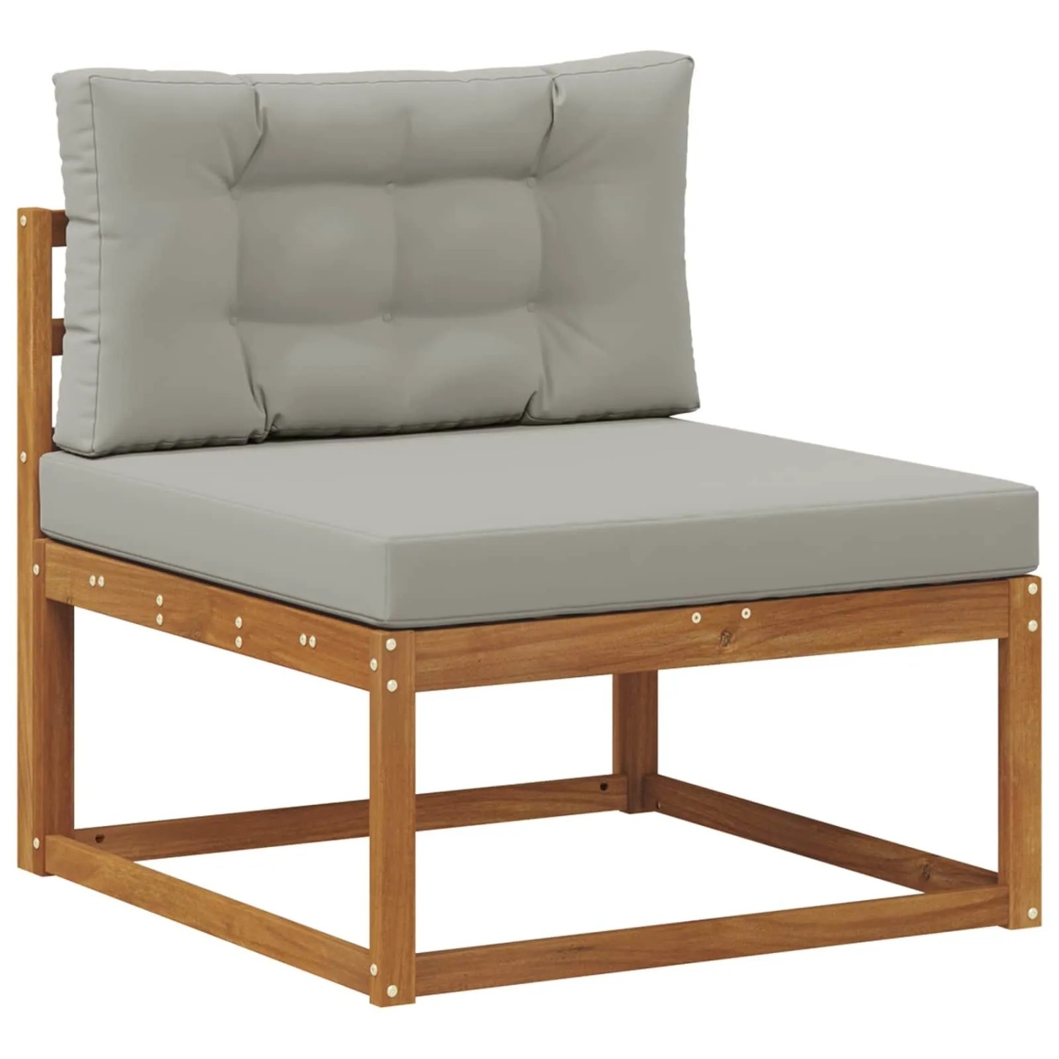 vidaXL Outdoor Mittelsofa Massivholz Akazie Natur 900533