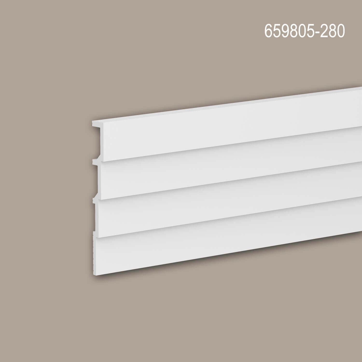 PROFHOME 3D Wandpaneele, weiß, 4er Set. Zubehör für Paneele.