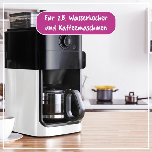 Poliboy Bio Kalklöser zur Entkalkung von Kaffeemaschine und Wasserkocher.