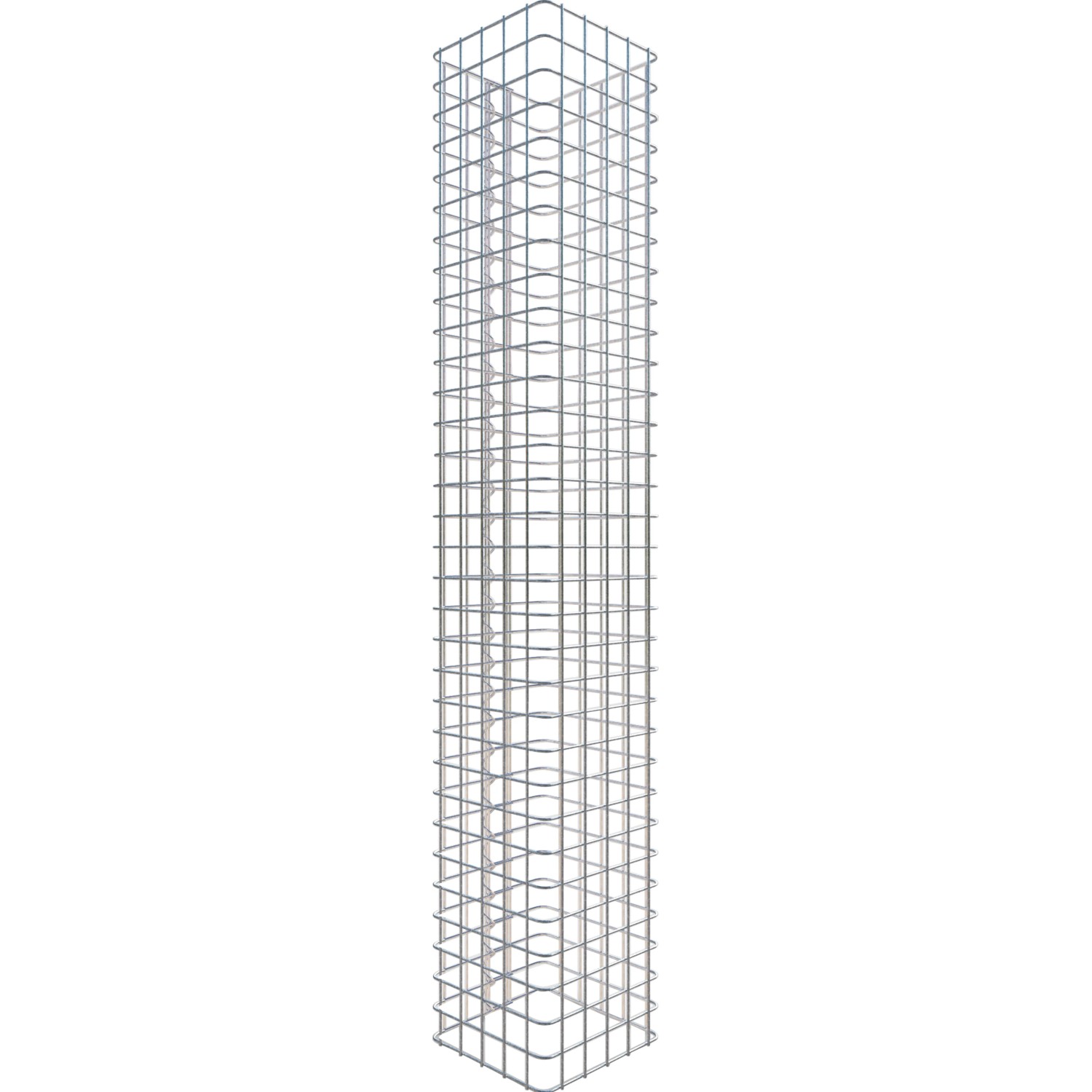 Gabiona Gabionen-Säule eckig 27 cm x 27 cm x 160 cm Maschenweite 5 cm x 5 cm