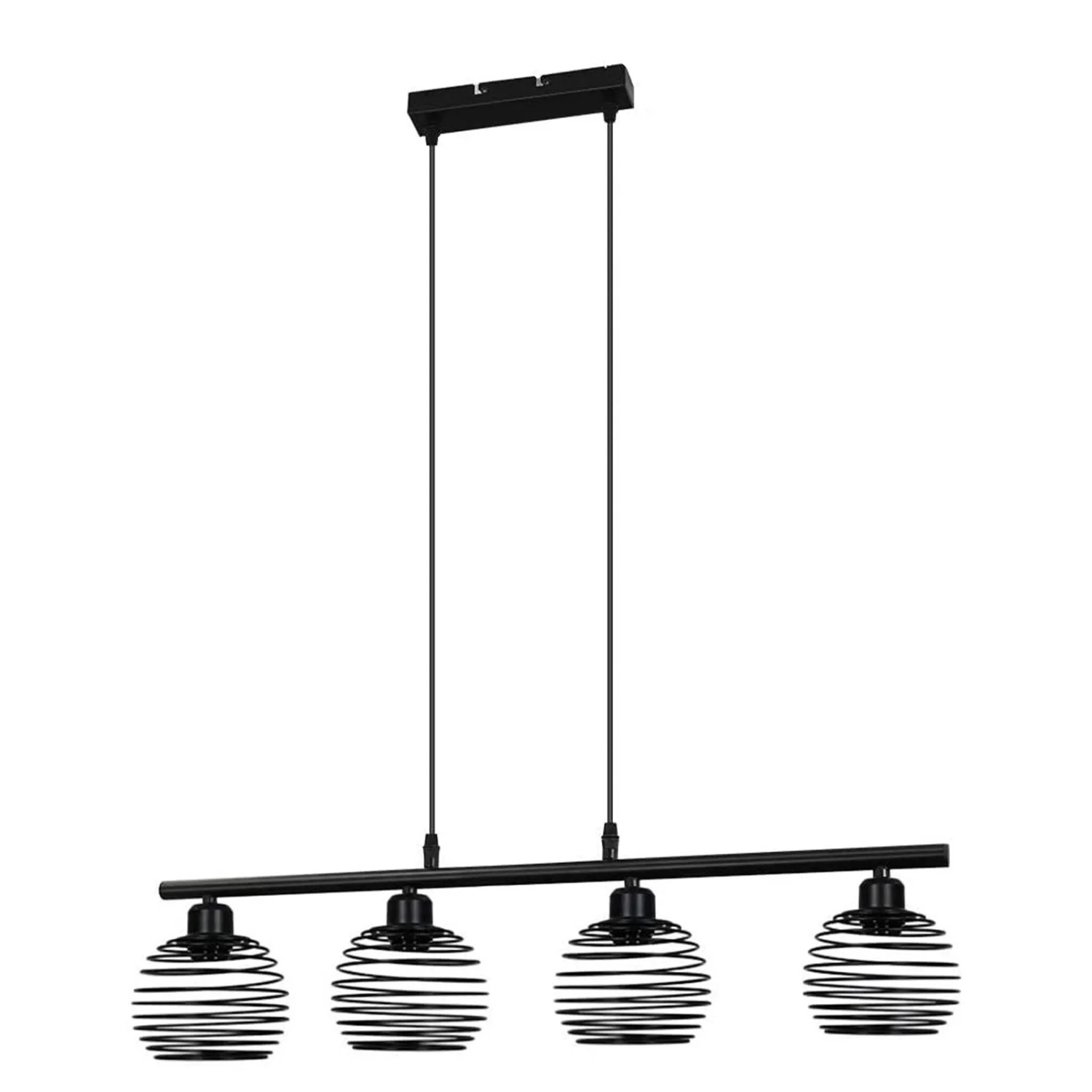 NETTLIFE Schwarze Esszimmer-pendelleuchte Vintage-retro E27 Industrielle Metall-küchenlampe für Wohnzimmer und Esszimmer Ohne Leuchtmittel