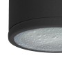 Schwarzer, dimmbarer LED Aufbauspot CELI-WX mit GX53 6W Leuchtmittel, geeignet für Bad und Außenbereich.