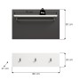 Inn.Furn Garderobenpaneel Set in Weiß und Grau 80 cm Cooper_10