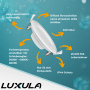 LUXULA LED Downlight Einbauspot, 18W, dimmbar, CCT, IP44, Weiß.