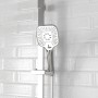 Schütte Handbrause Ravenna, Chrom/Weiß matt, 3-fach verstellbar, mit Brauseschlauchanschluss.