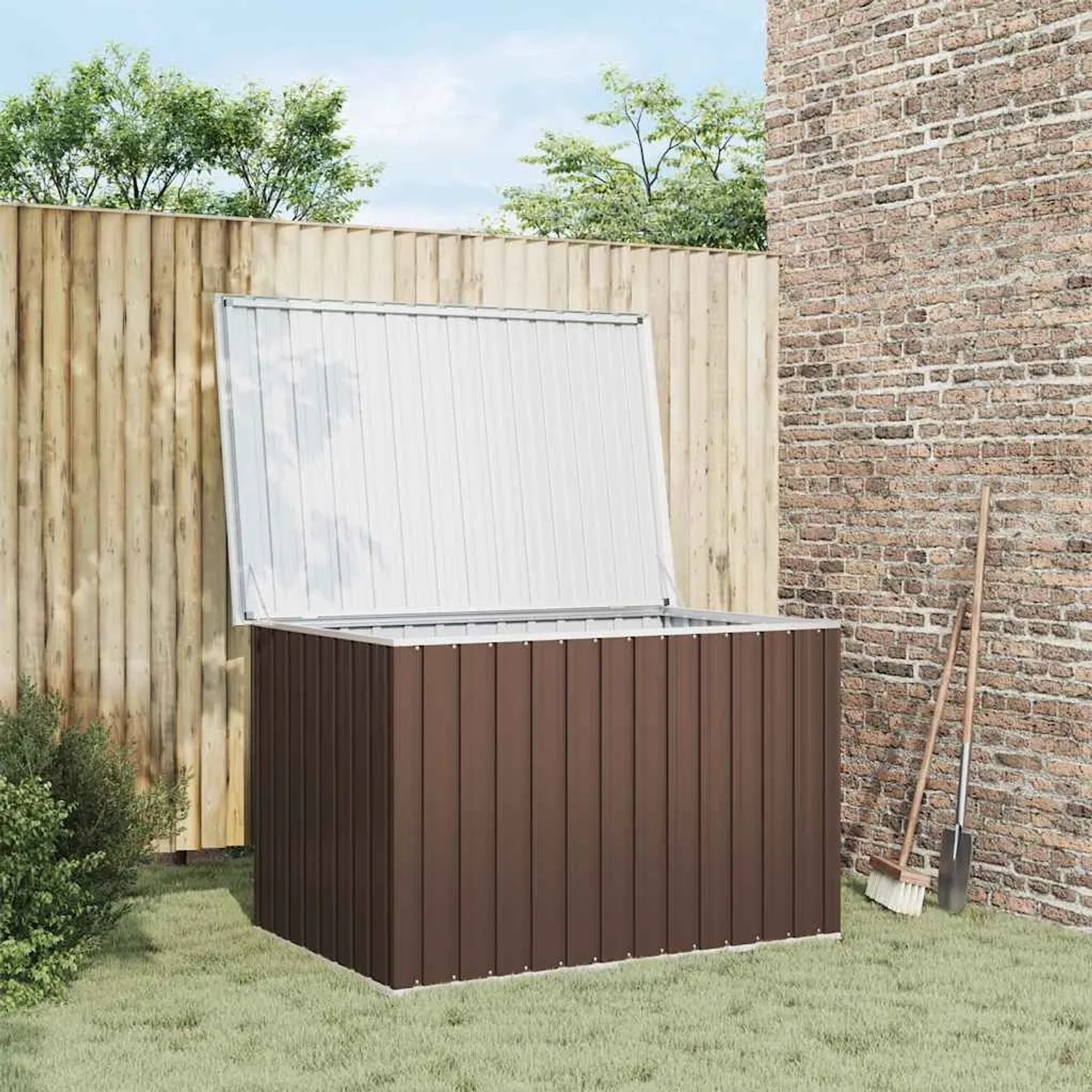 Furnicato Gartenbox Braun 149x99x93 Cm