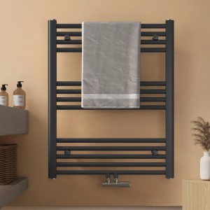 Emke Badheizkörper Handtuchwärmer 75x60cm 337W Anthrazit Handtuchtrockner