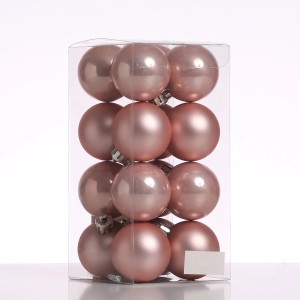 Marelida Christbaumkugeln Weihnachtskugeln Christbaumschmuck Kunststoff 4cm Rosa 16St