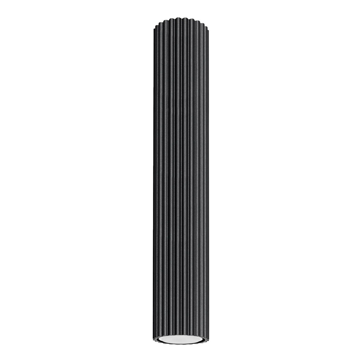 Licht-Erlebnisse Deckenlampe Schwarz GU10 Ø 6,5 CM Schmal 40 CM Hoch Aluminium Aufputz
