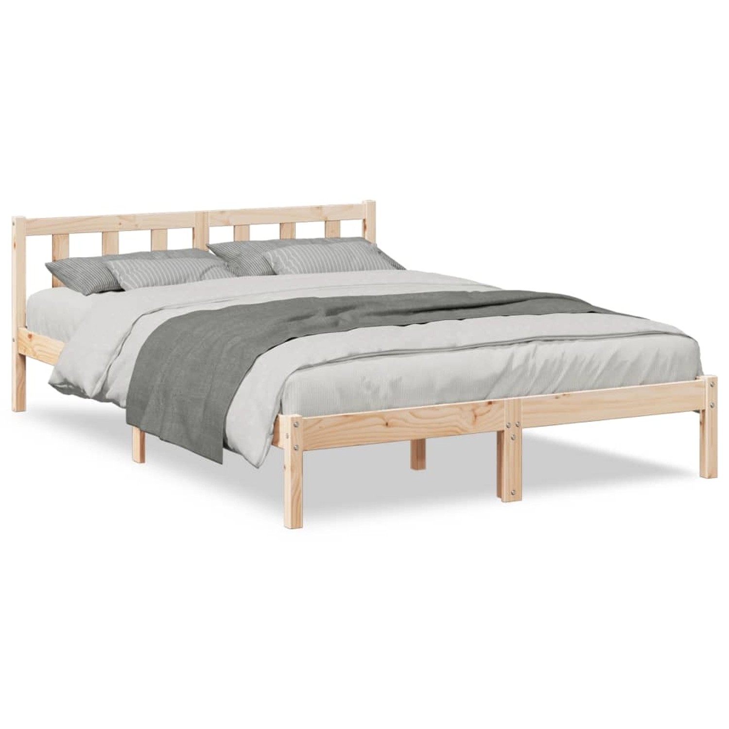 vidaXL Massivholzbett Extra Lang ohne Matratze 160x220 Kiefernholz 852450 günstig online kaufen