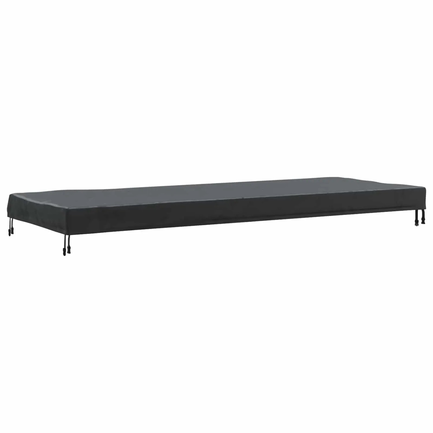 vidaXL Tischdecken Uni Schwarz 102 x 202 x 15 cm Stoff 4106128_5