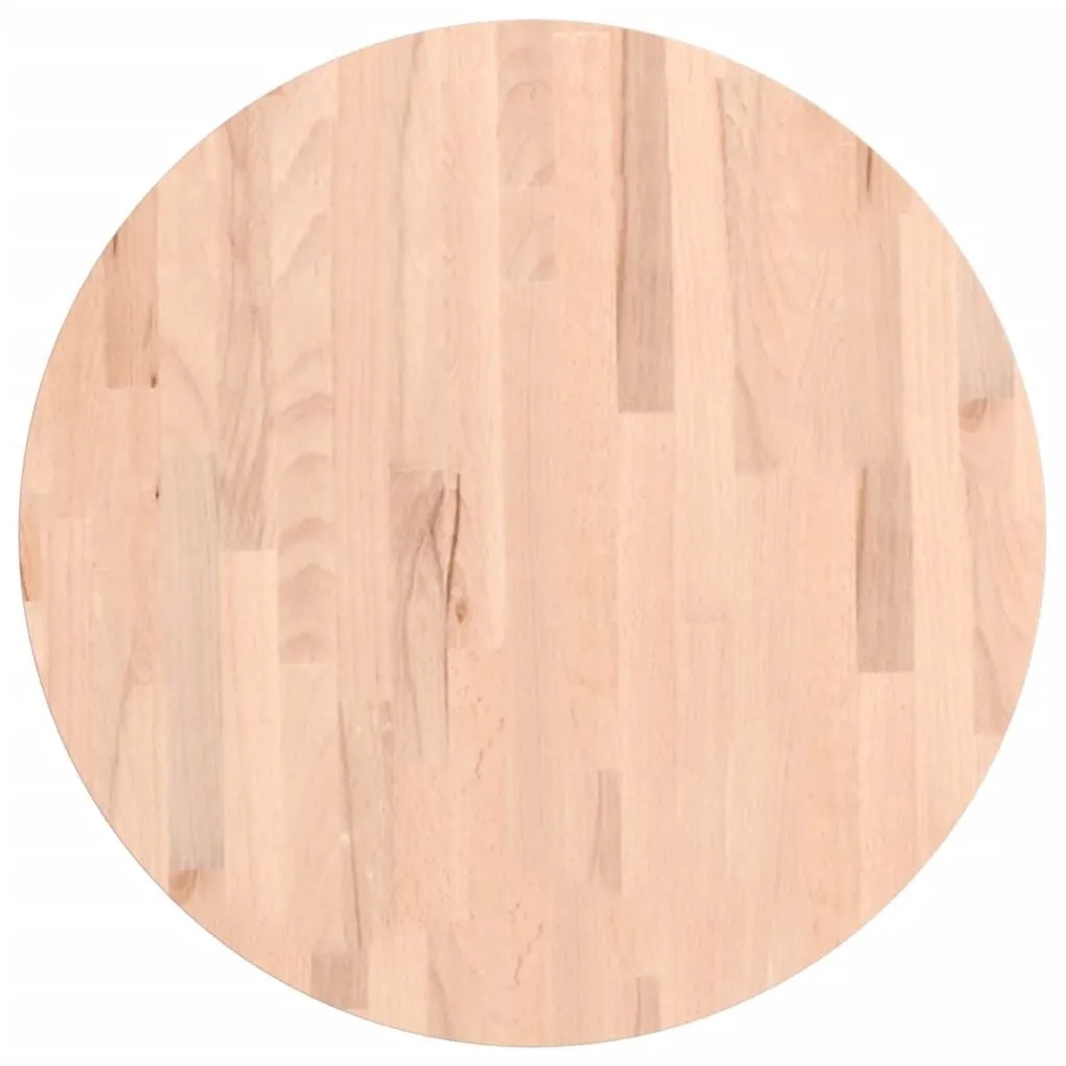 vidaXL Tischplatte Ø60x2,5 cm Rund Massivholz Buche 355916