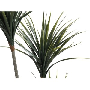 Grüne Kunstpflanze Lya Yucca-Palme mit langen, schmalen Blättern und strukturiertem Stamm.
