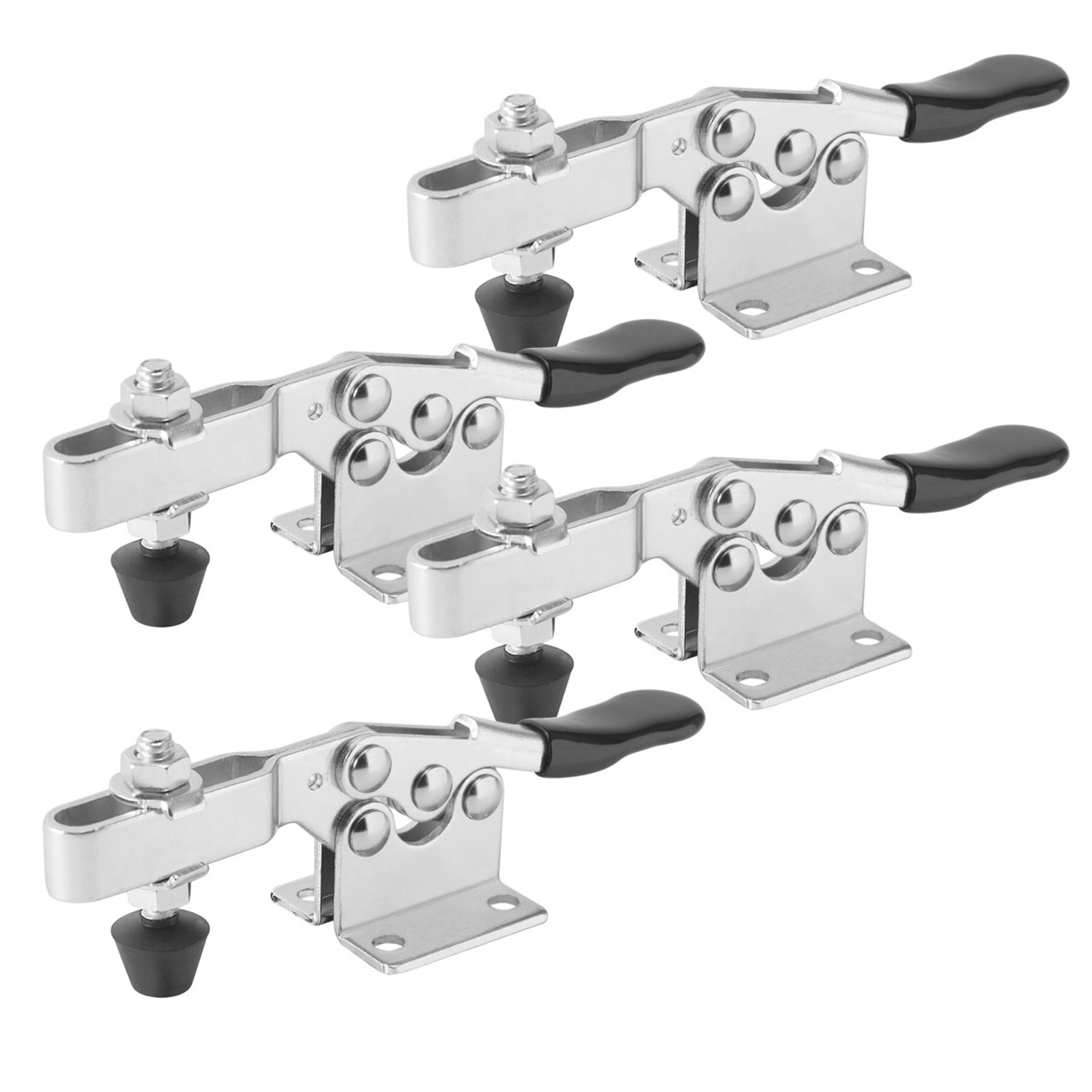 STAHLWERK Knebelklemme 4er Set 90kg 198lbs Senkrechtspanner Kniehebelspanne günstig online kaufen