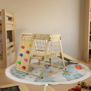 Juskys Mini Klettergerüst für Kinder mit Rutsche