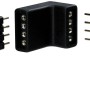 Paulmann YourLED Eckverbinder 4er-Pack, schwarz-weiß, für LED-Streifen, zur Verbindung von Lichtbändern über Eck.