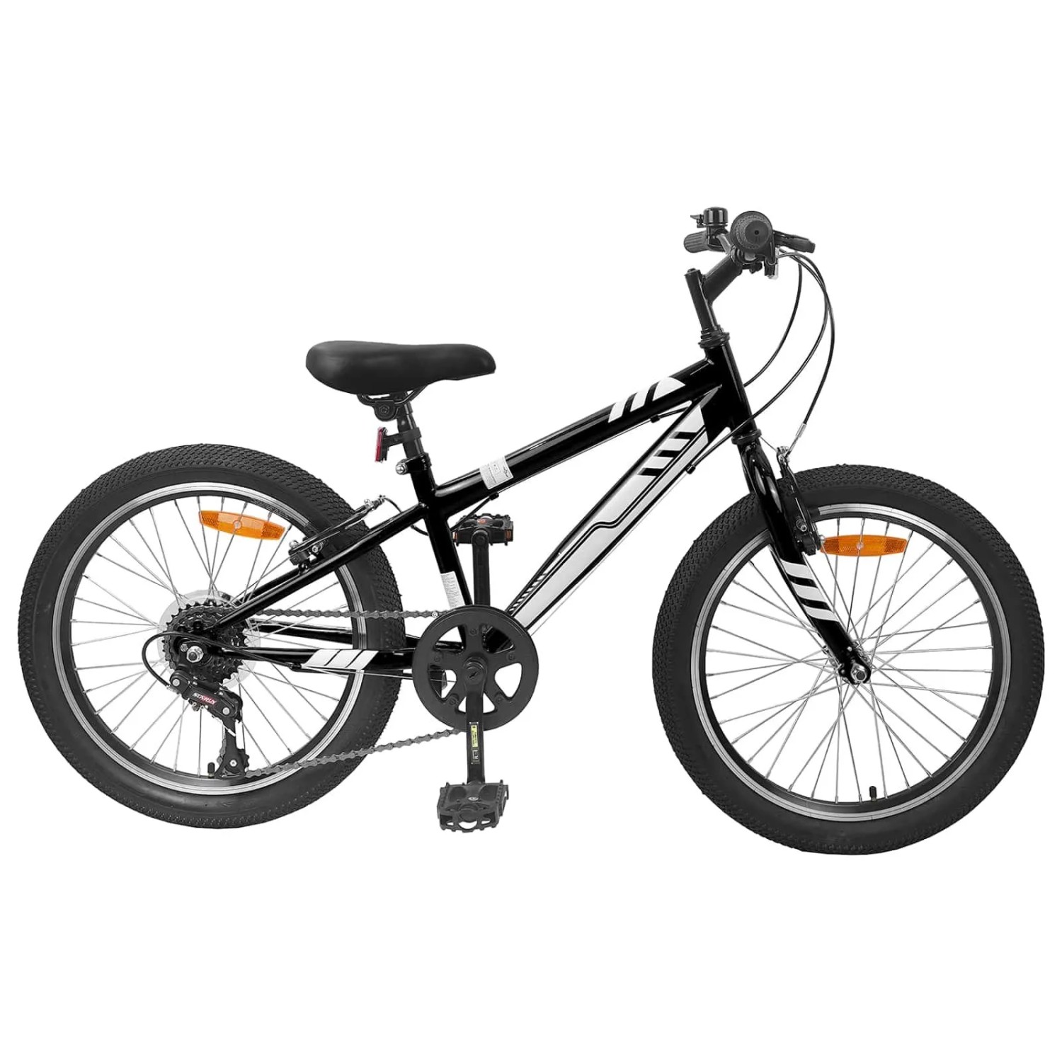 vidaXL Mountainbike 20 Zoll 6-Speed für 5-8 Jahre Alt Schwarz 42009750