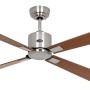 CASAFAN Eco Neo III Deckenventilator, Chrom gebürstet, Nussbaum/Kirsche Flügel