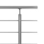 Detailaufnahme: Dolle Geländer-Set Edelstahl 150 cm für Wandmontage. Treppen- und Balkongeländer.
