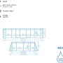 Technische Zeichnung Bestway Frame Pool Power Steel, 488x305x107 cm, ovale Form, Maße.