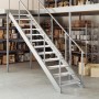 vidaXL Gitterroststufe 70x24x7 cm Verzinkter Stahl 155683_3