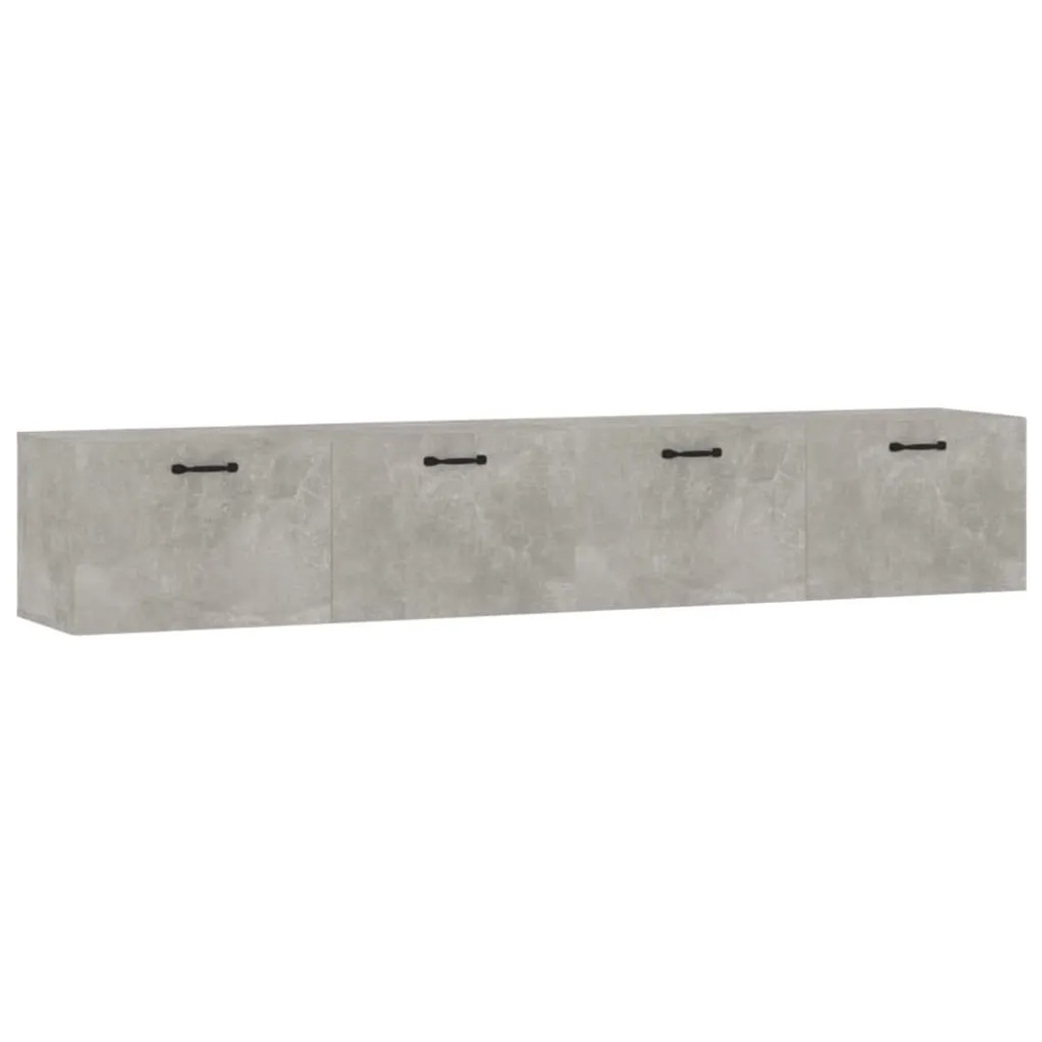 vidaXL Wandschränke 2 Stk Betongrau 100x36,5x35 cm Holzwerkstoff Modell 1