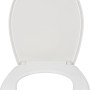 Weißer WC-Sitz Rabacal mit Muscheln und Absenkautomatik von baliv.