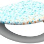 Eisl WC-Sitz Mosaik blau-orange mit Absenkautomatik, Duroplast, Motivdruck.