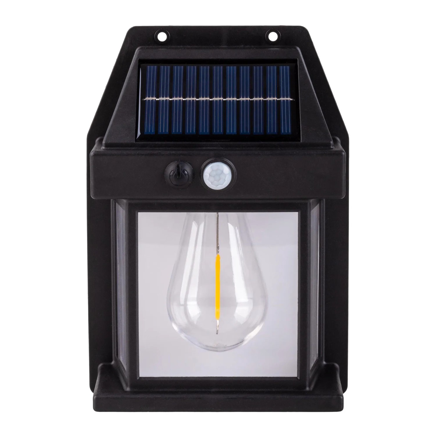 Schwarze Näve LED Solar-Außenwandleuchte Mira, 2er-Set für Garten und Terrasse.