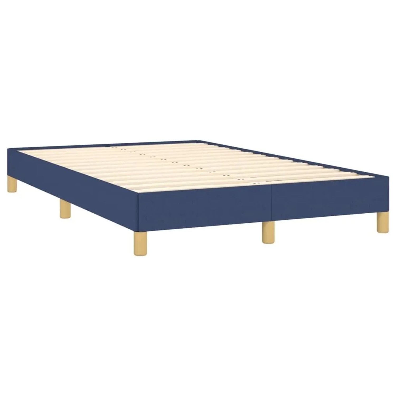 vidaXL Bettgestell Ohne Matratze Blau 120x190 cm Stoff 379495 günstig online kaufen