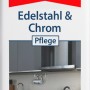 Mellerud Edelstahl- und Chrompflege, 250ml Flasche. Reinigt und schützt Oberflächen.