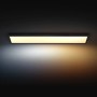 Schwarze Philips Hue Aurelle LED-Panelleuchte, 120x30 cm, mit warmweißem bis kaltweißem Licht.