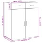 vidaXL Sideboard Betongrau 80x42,5x93 cm Holzwerkstoff 3281472_10