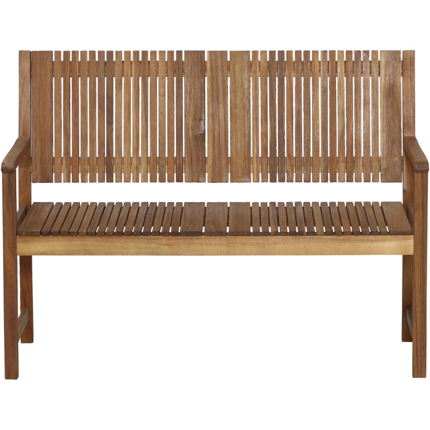 Siena Garden 2-Sitzer Gartenbank Falun aus Akazienholz, beige, für 2 Personen.