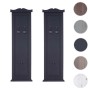 MCW Wandgarderobe H33 2er-Set, dunkelgrau lackiert, mit je 3 Haken. Garderobenpaneele aus Holz.