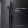 AM.PM X-Joy Duschset, Brausegarnitur mit Handbrause und Duschsäule in Schwarz.