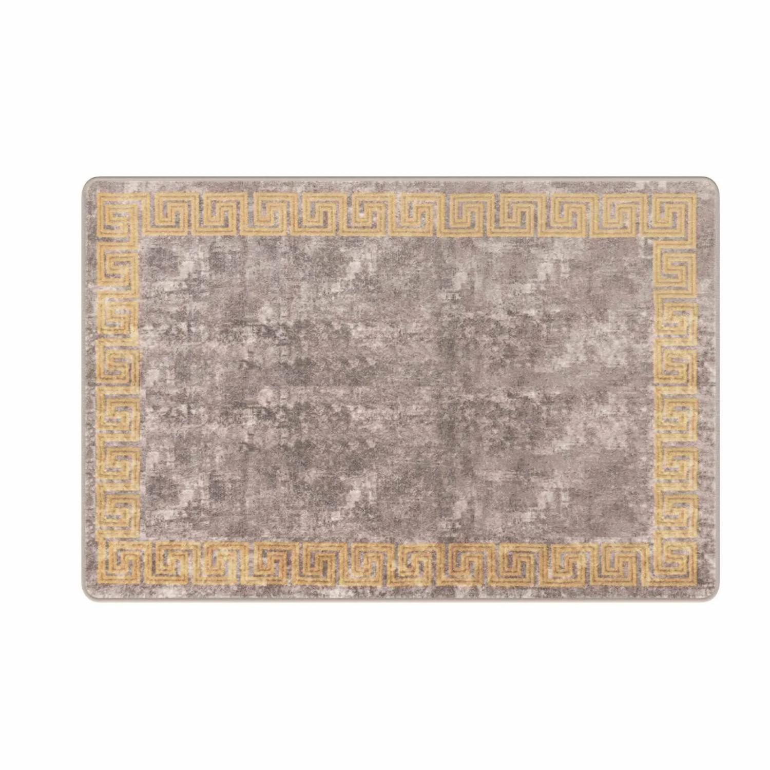 vidaXL Teppichläufer MARSA Grau 100 x 150 cm Polyester und PVC 42023359