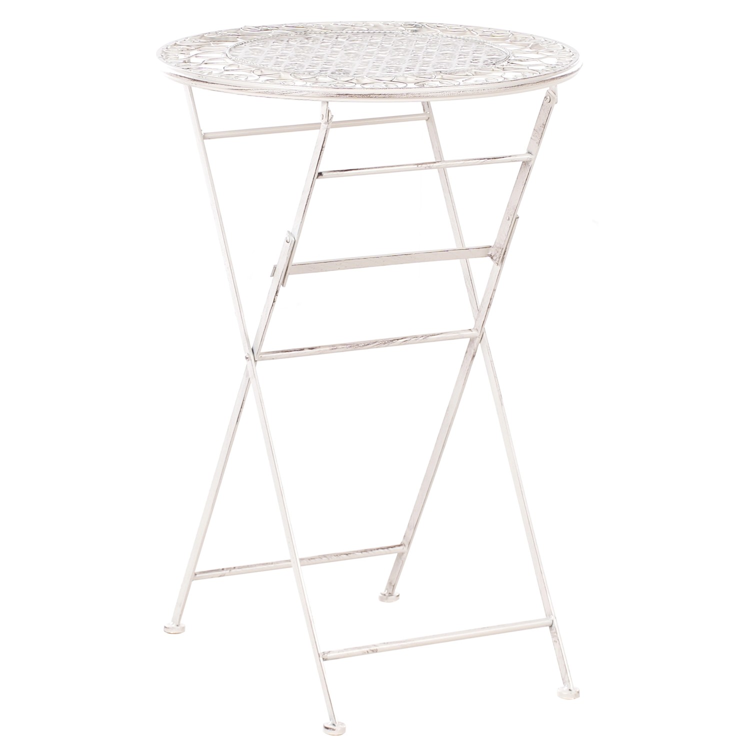 Beliani Runder Tisch TRIESTE Hellbeige 60x60x90 günstig online kaufen