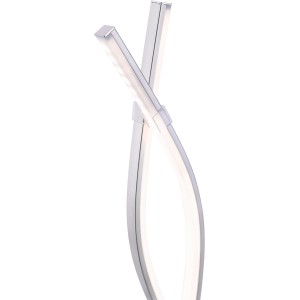 Moderne LED-Tischleuchte Maja aus Stahl, 53 cm hoch. Design-Tischlampe mit warmweißem Licht.