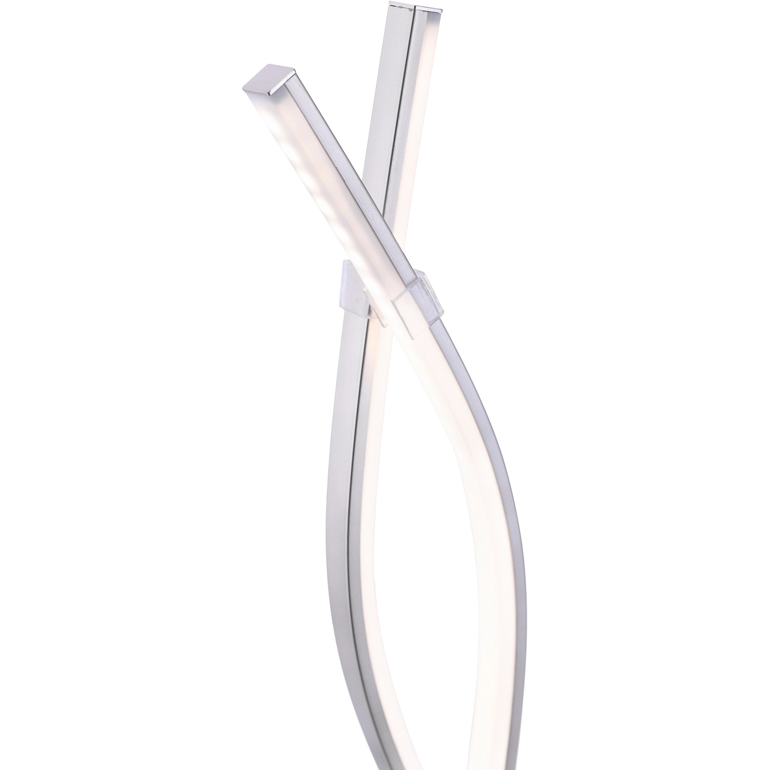 Moderne LED-Tischleuchte Maja aus Stahl, 53 cm hoch. Design-Tischlampe mit warmweißem Licht.