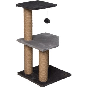 Ebi Kratzbaum Hemlock, 65 cm hoch, mit zwei Liegeflächen und Kratzsäulen.