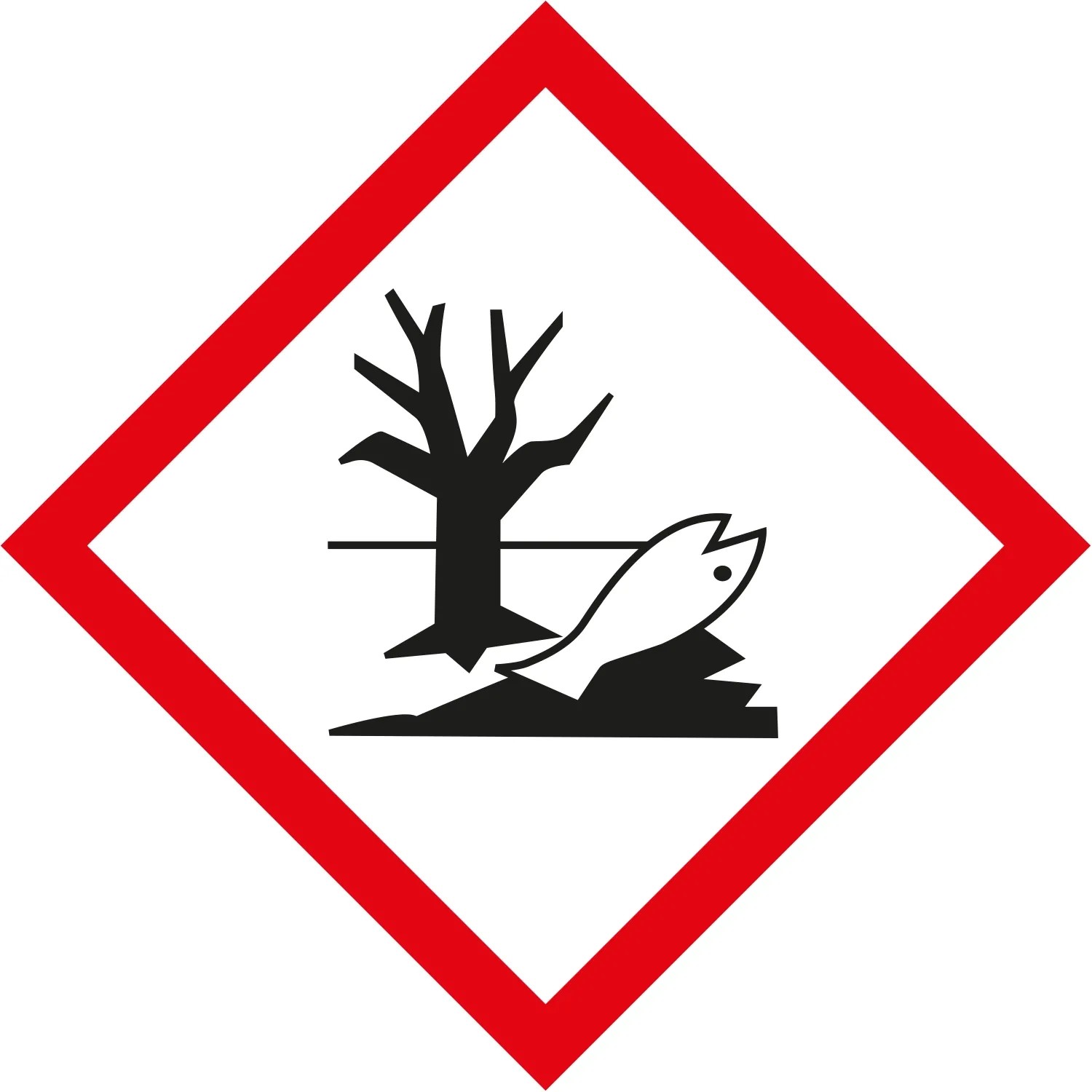 Umweltgefährlich-Symbol für Nexa Lotte Mottenschutz-Papier: Baum und Fisch in roter Raute.