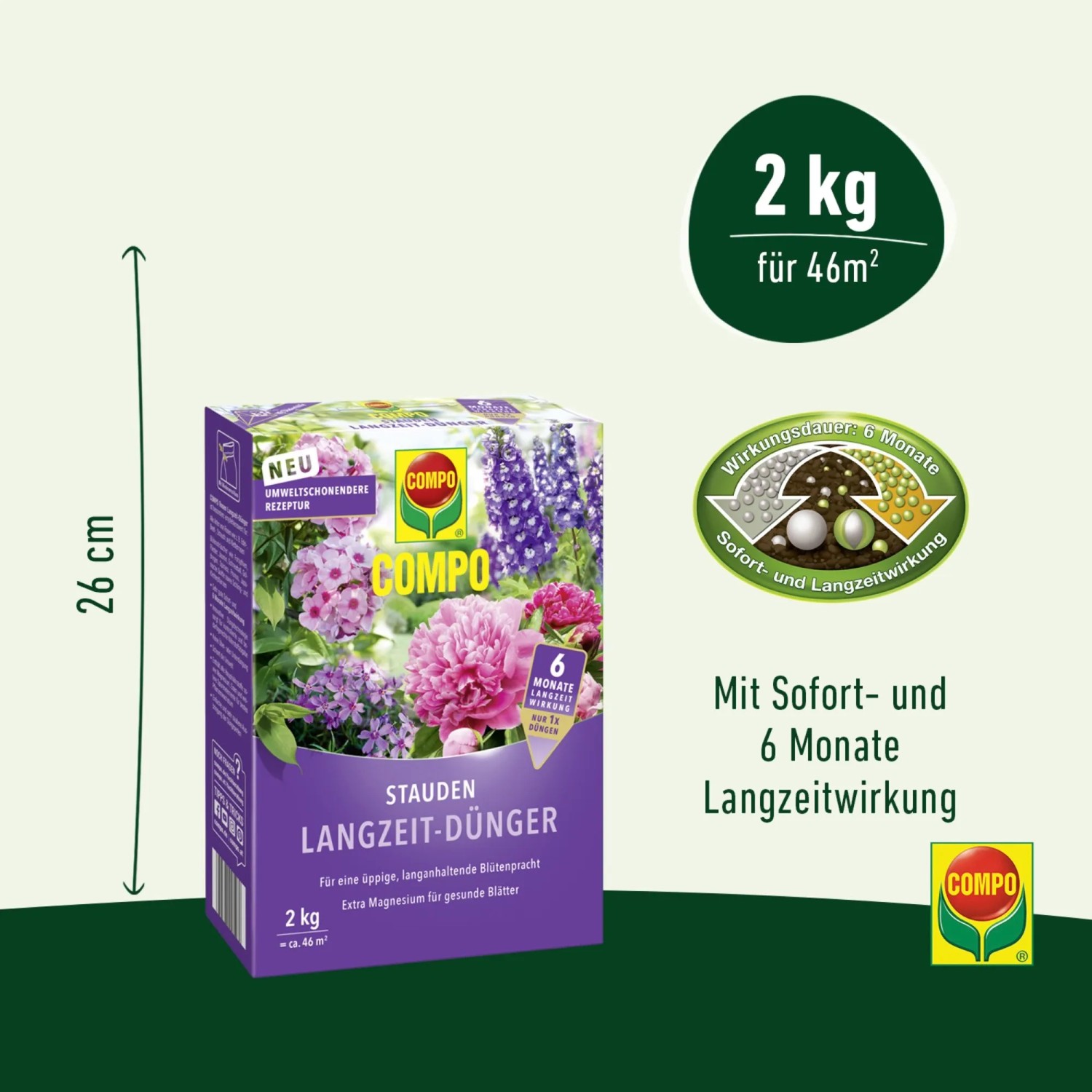 Compo Langzeit Dnger fr Stauden 2 kg kaufen bei OBI