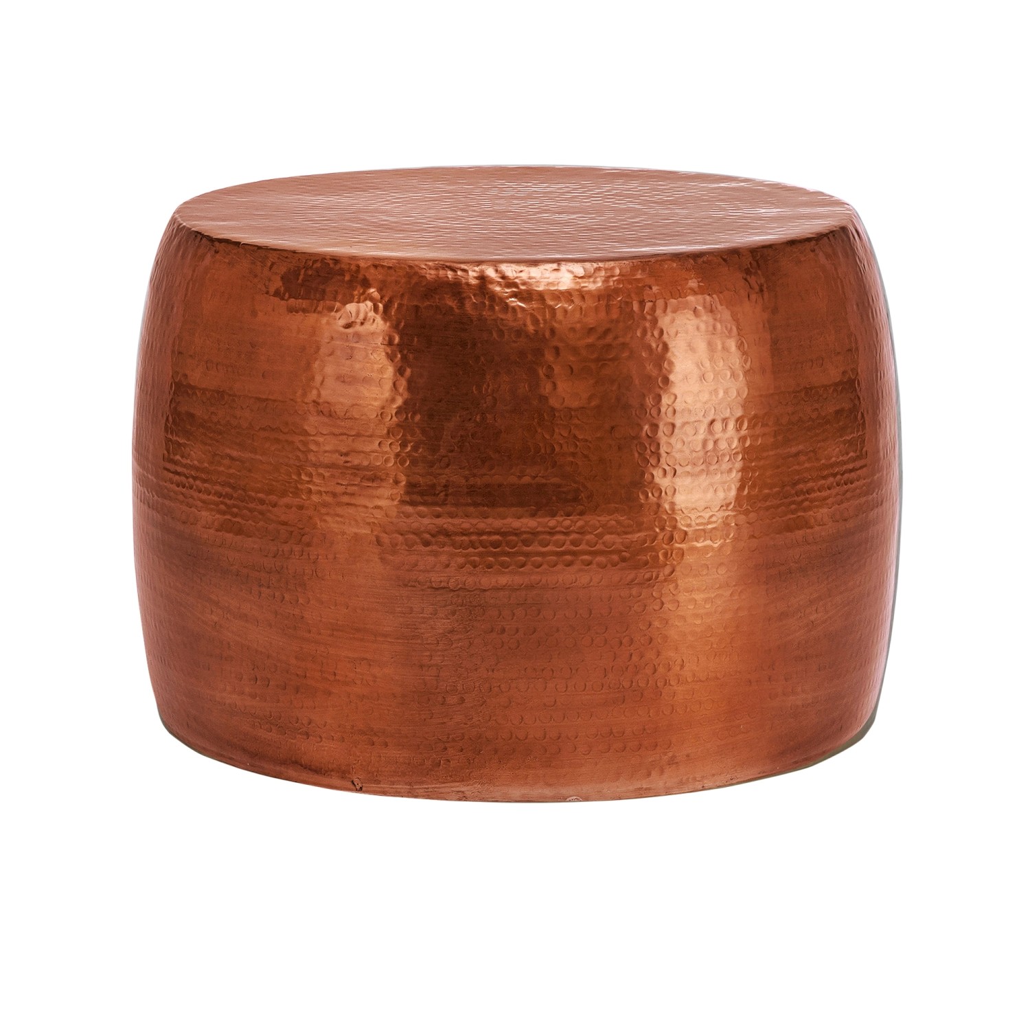 Womo-Design Couchtisch Rund 59x41cm Kupfer Zylinder Handgefertigt günstig online kaufen