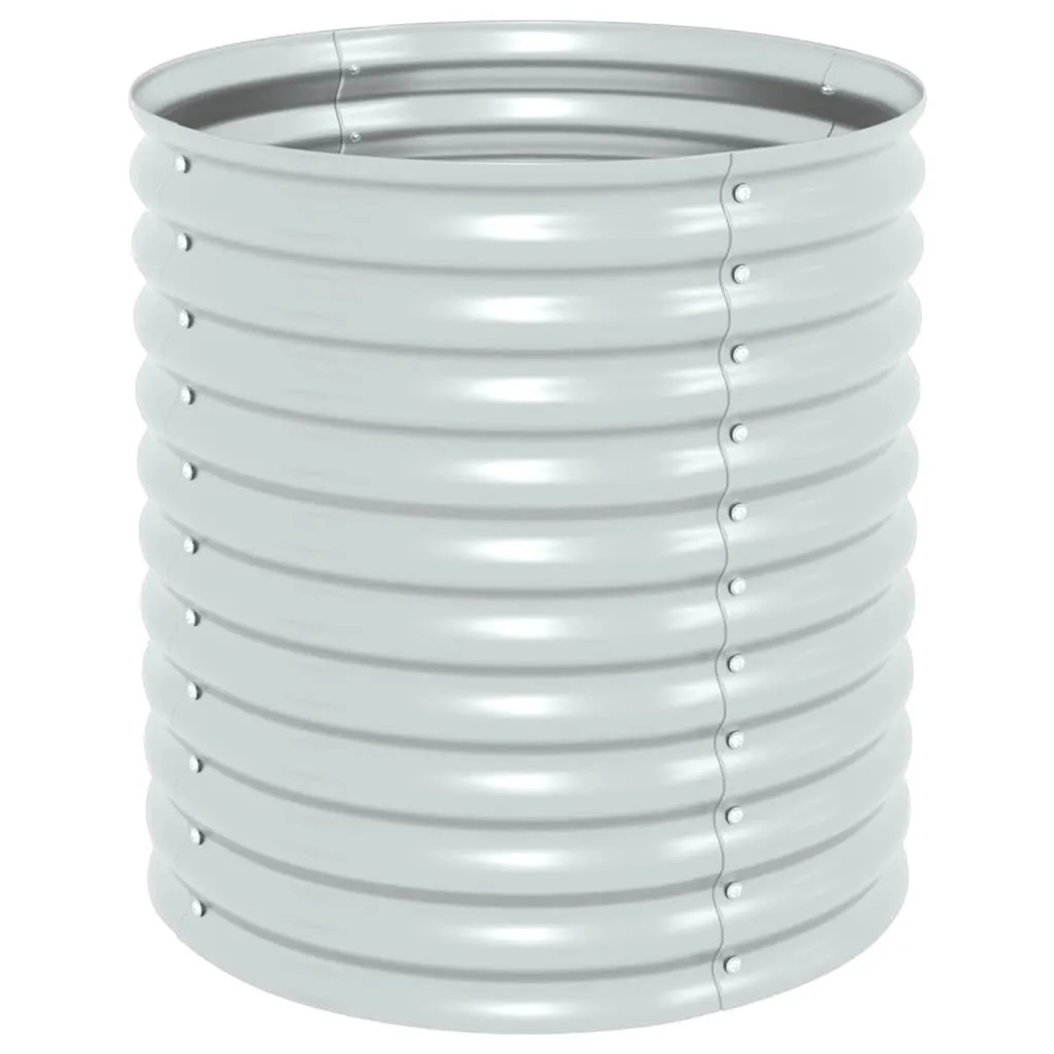 DELUKE Rundes Hochbeet Für Garten BLUMO Verzinkter Stahl Hochbeet Metall Gartenbeet Rund Metall Blumenbeet Gemüsebeet 80...