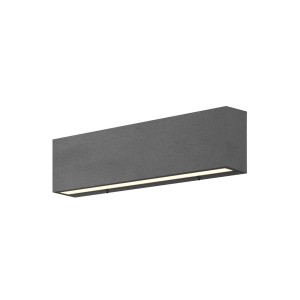 Lucande LED Wandleuchte Außen Elvira 9616097 Modern in Schwarz aus Aluminium 1-flammig