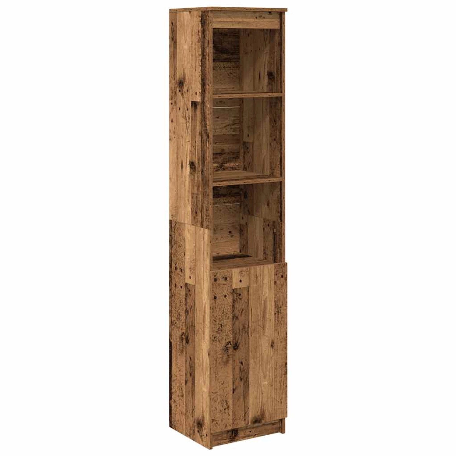 vidaXL Highboard Altholz-Optik 37,5x35x180 cm Holzwerkstoff 861677 günstig online kaufen